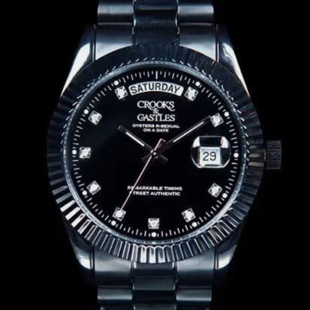 Crooks & Castles El Presidente Watch Oysters are sexual on a date limited 2009